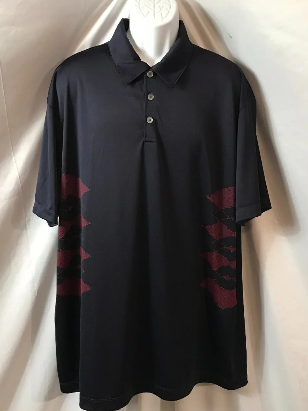 Nike Schuss Mountain Golf Club Shanty Greek Resort Athletic Sport Cut Polo Shirt